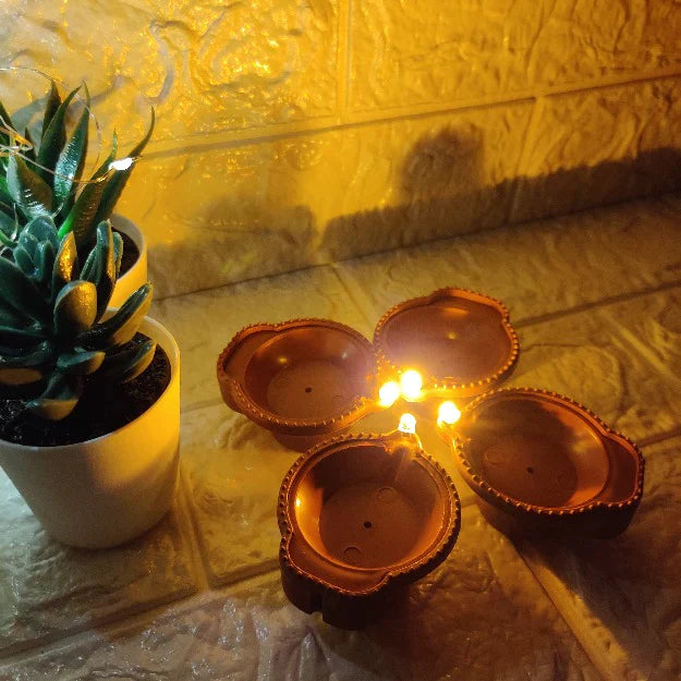 Elohi | LED Water Sensor Diyas (12 Diya Set)