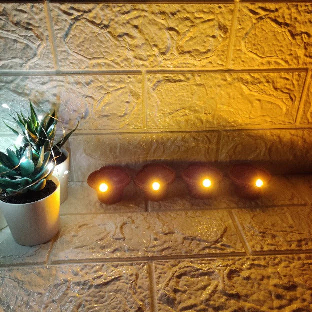 Elohi | LED Water Sensor Diyas (12 Diya Set)