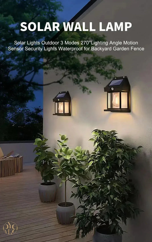 Veranda | Solar Wall Light Wireless Sensor Ip65 Rated (Pack of 2)